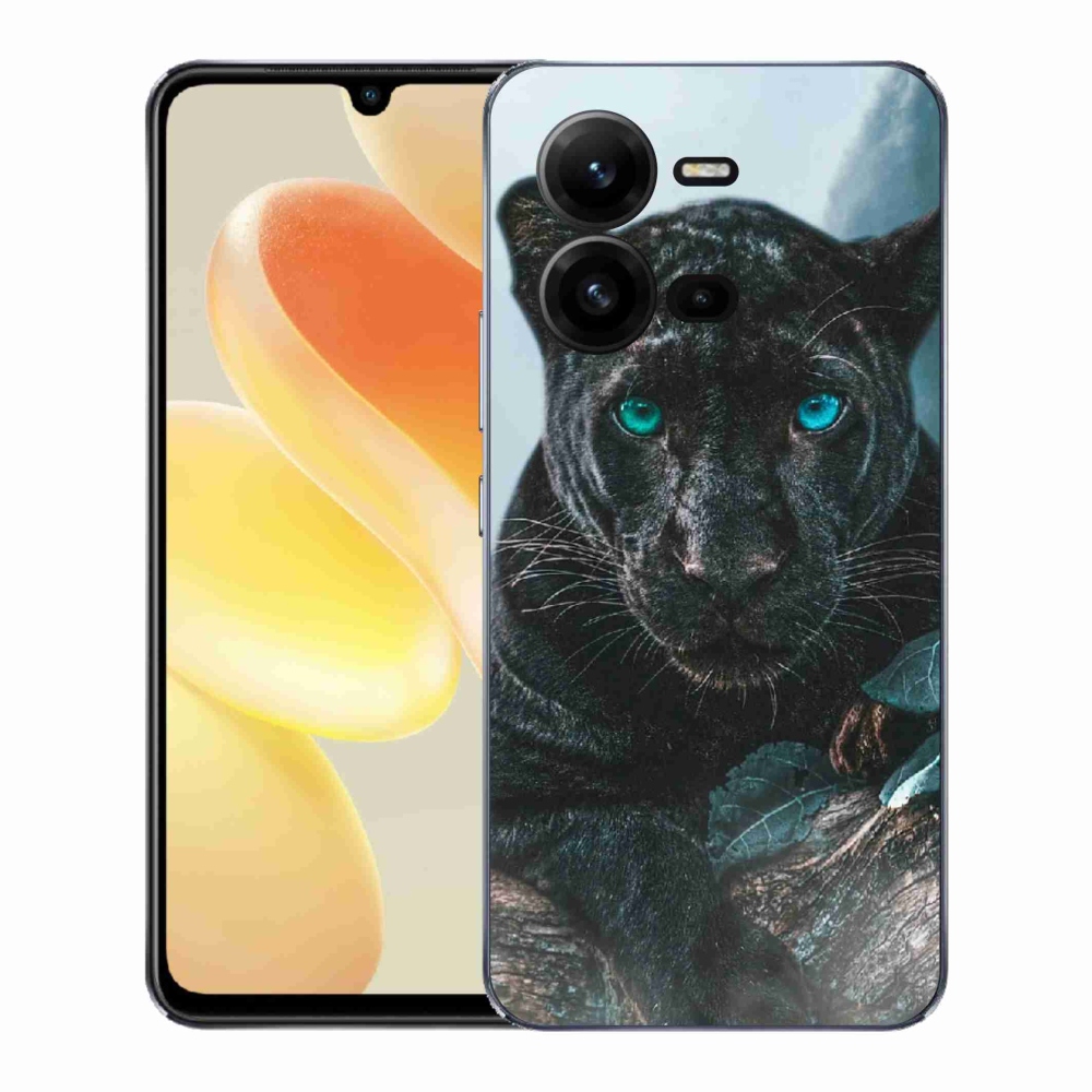 Gelový kryt mmCase na Vivo X80 Lite - černý panter