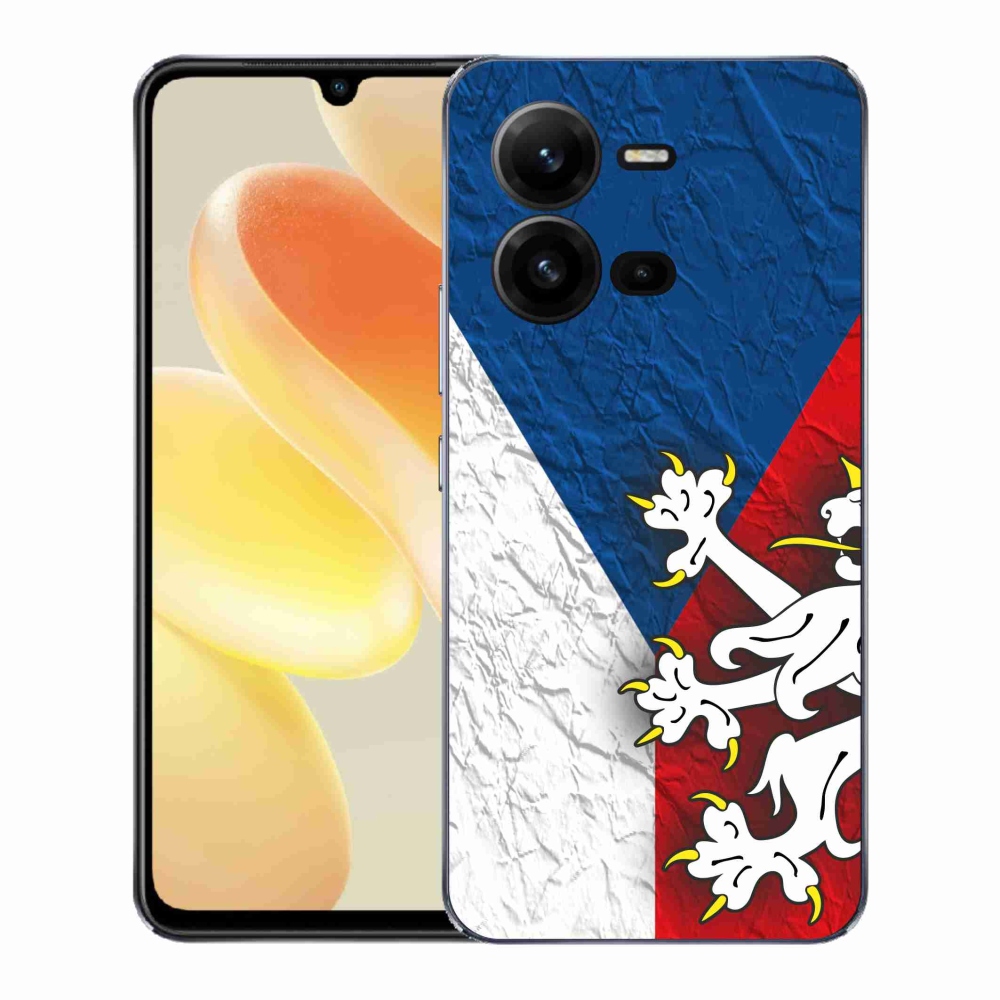 Gelový kryt mmCase na Vivo X80 Lite - česká vlajka 1