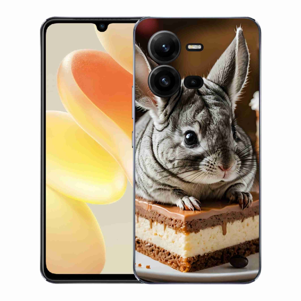 Gelový kryt mmCase na Vivo X80 Lite - činčila