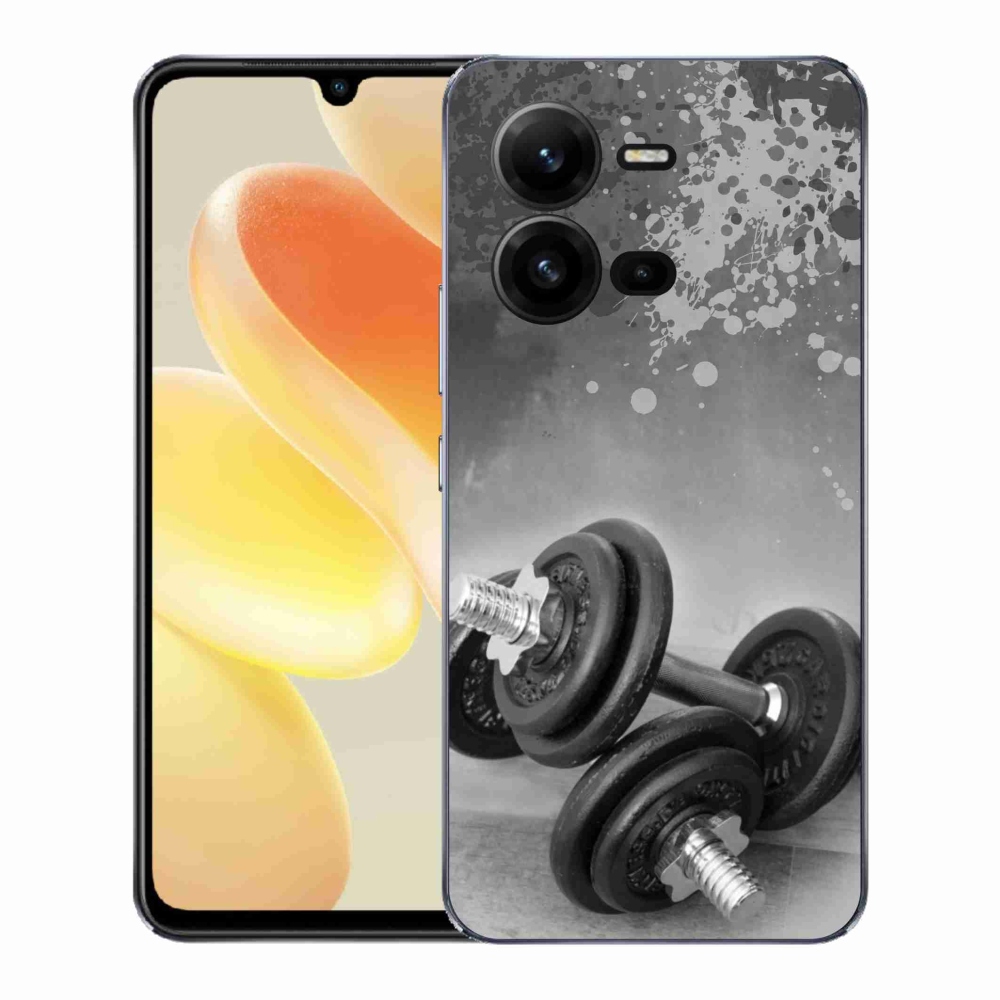Gelový kryt mmCase na Vivo X80 Lite - činky 1