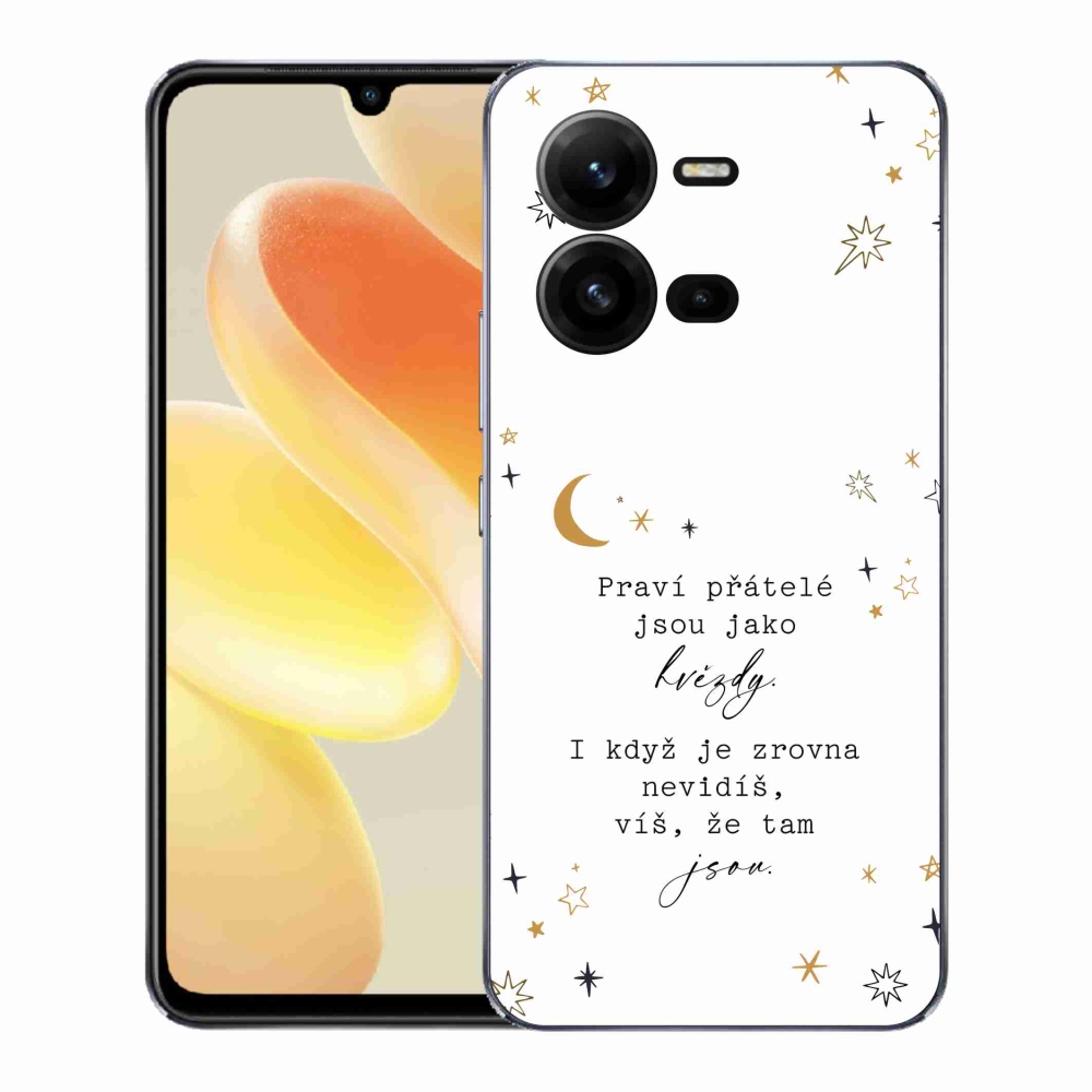 Gelový kryt mmCase na Vivo X80 Lite - citát 6 bílé pozadí