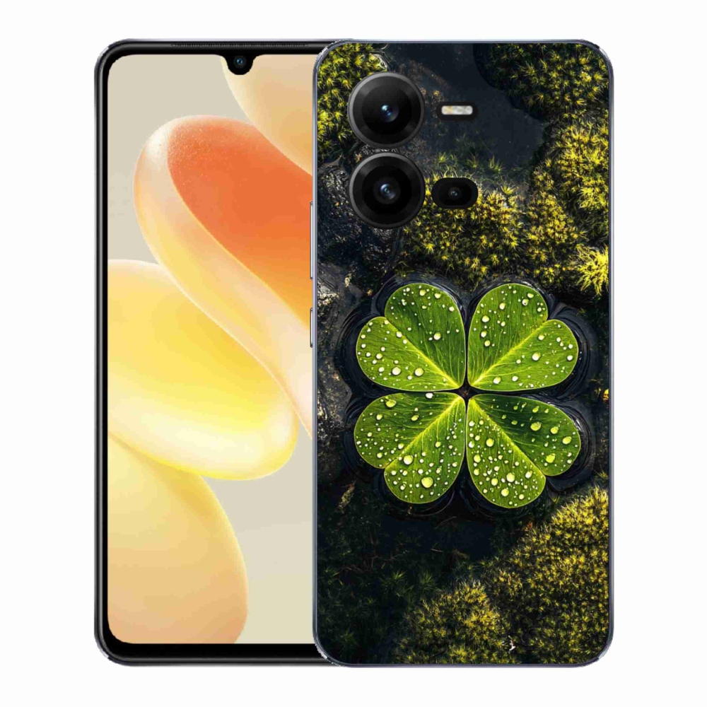 Gelový kryt mmCase na Vivo X80 Lite - čtyřlístek