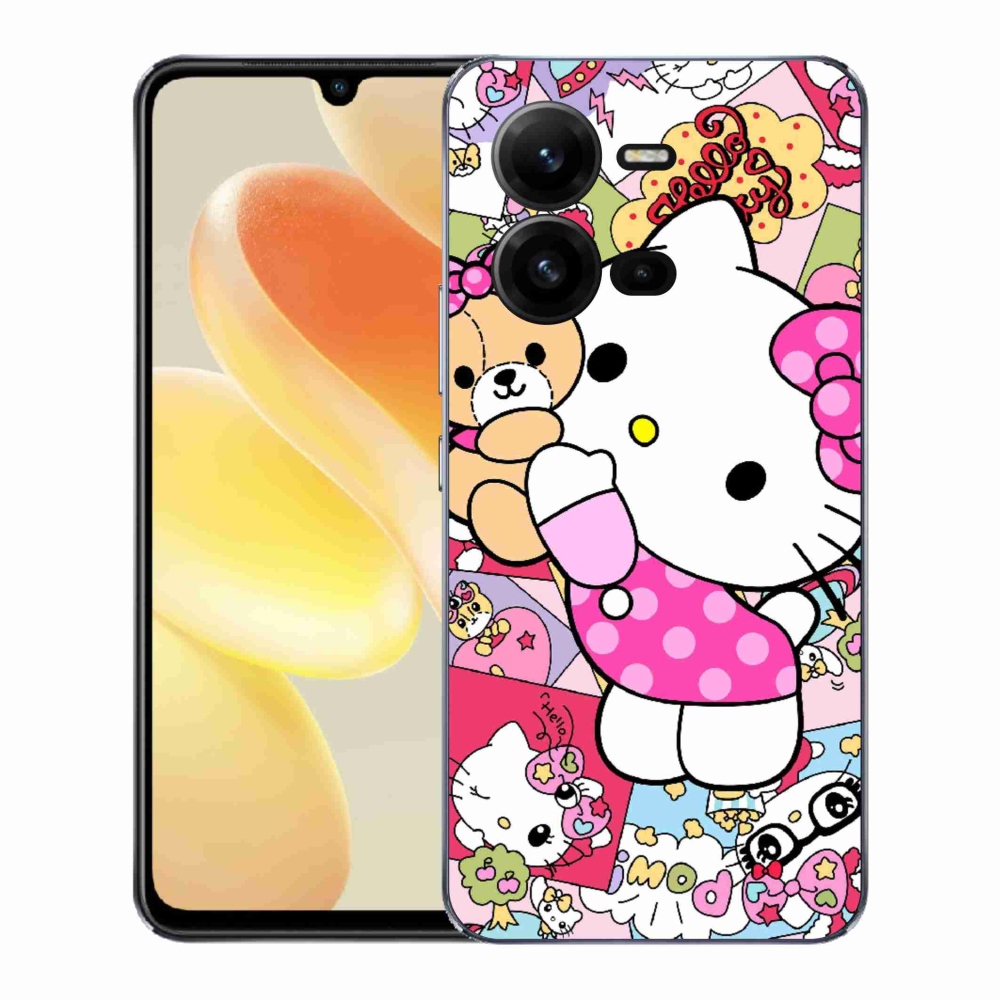 Gelový kryt mmCase na Vivo X80 Lite - cute kitty