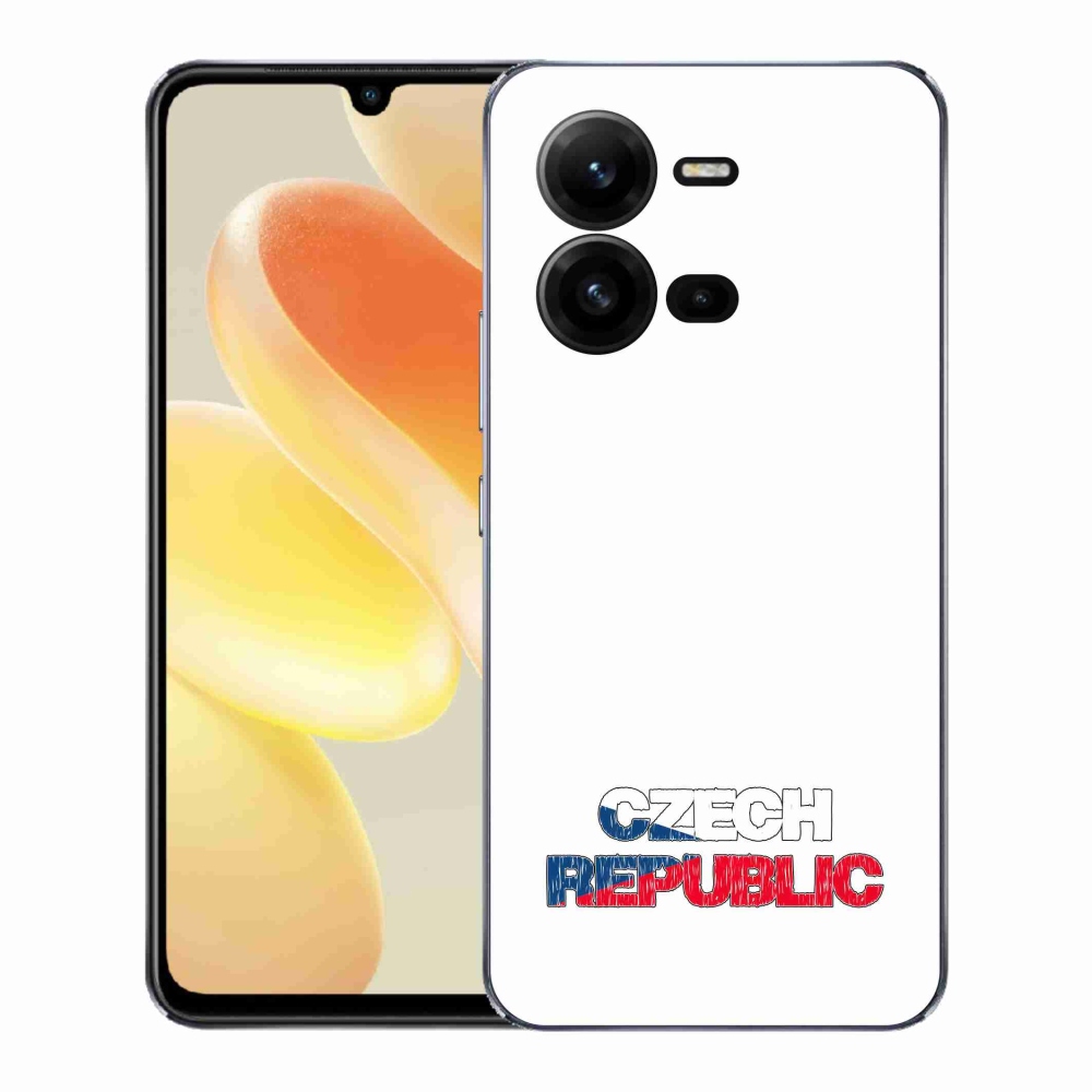 Gelový kryt mmCase na Vivo X80 Lite - Czech Republic bílé pozadí