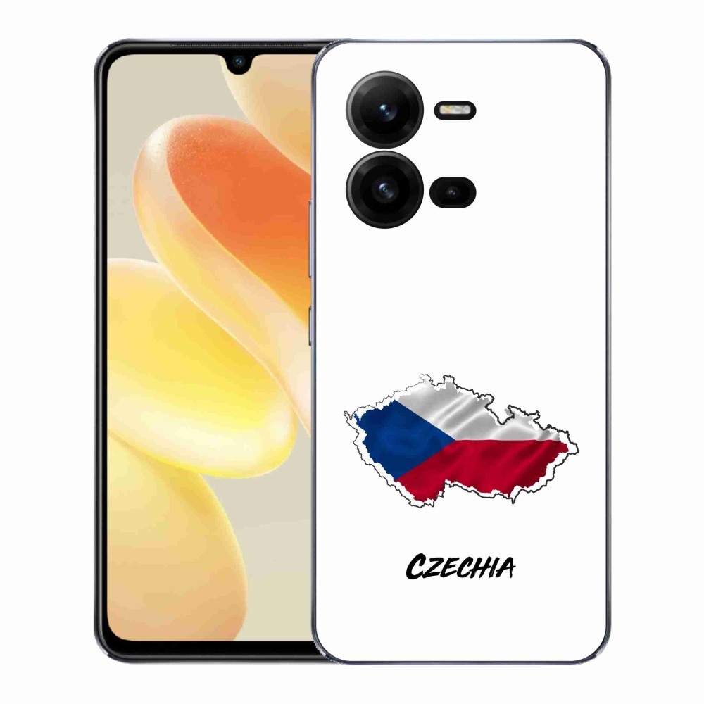 Gelový kryt mmCase na Vivo X80 Lite - Czechia bílé pozadí