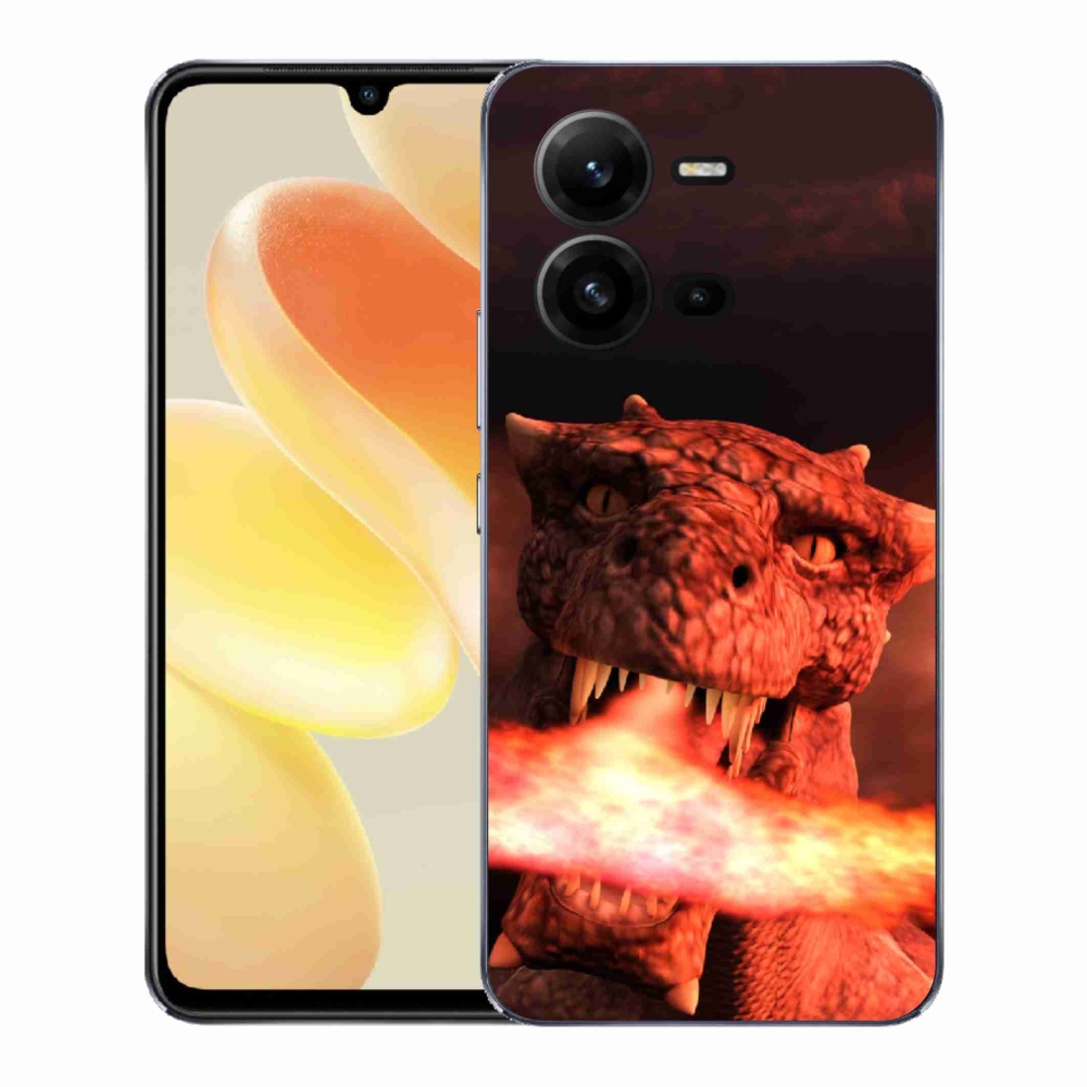 Gelový kryt mmCase na Vivo X80 Lite - drak