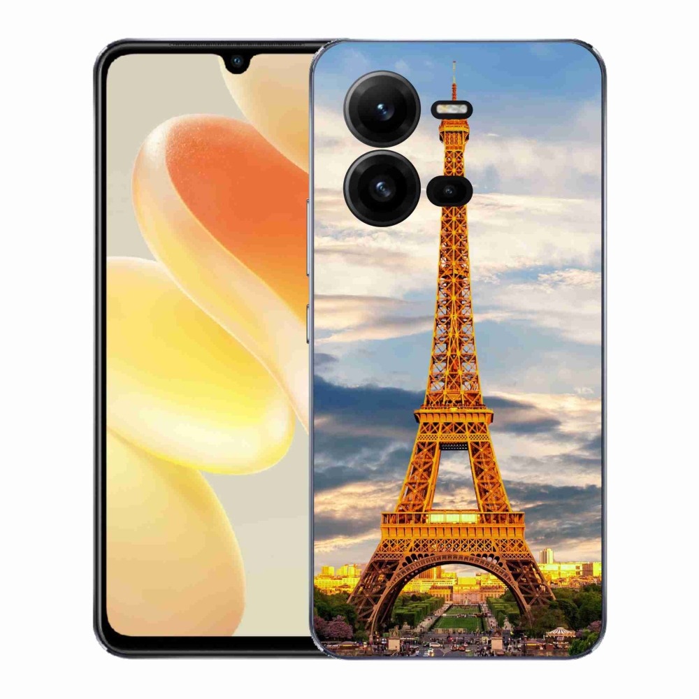 Gelový kryt mmCase na Vivo X80 Lite - eiffelova věž 3