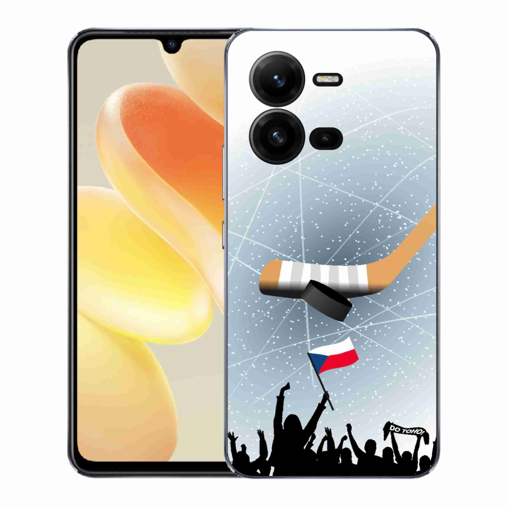 Gelový kryt mmCase na Vivo X80 Lite - fanoušci hokeje