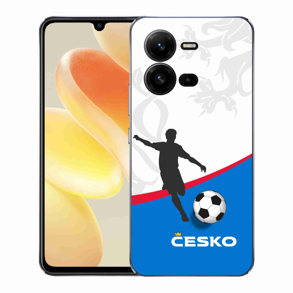 Gelový kryt mmCase na Vivo X80 Lite - fotbal Česko 1
