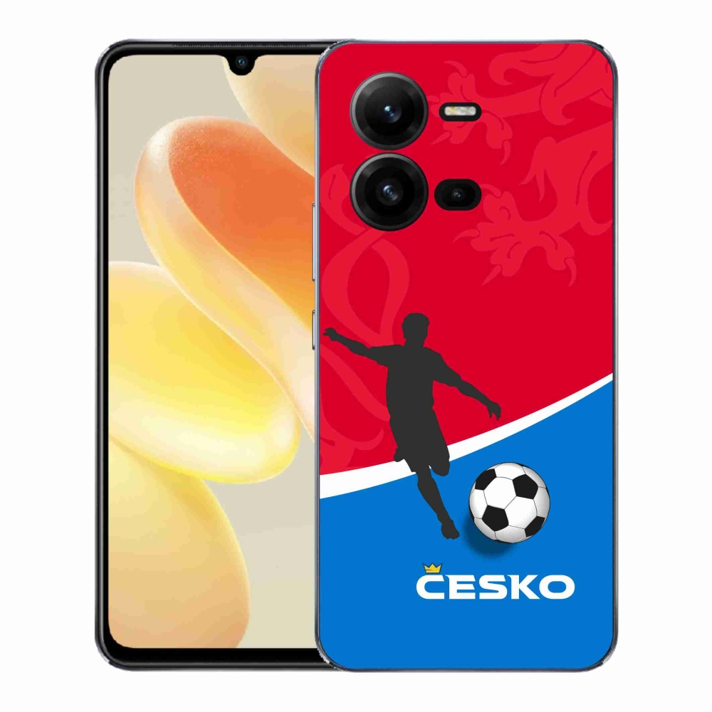 Gelový kryt mmCase na Vivo X80 Lite - fotbal Česko