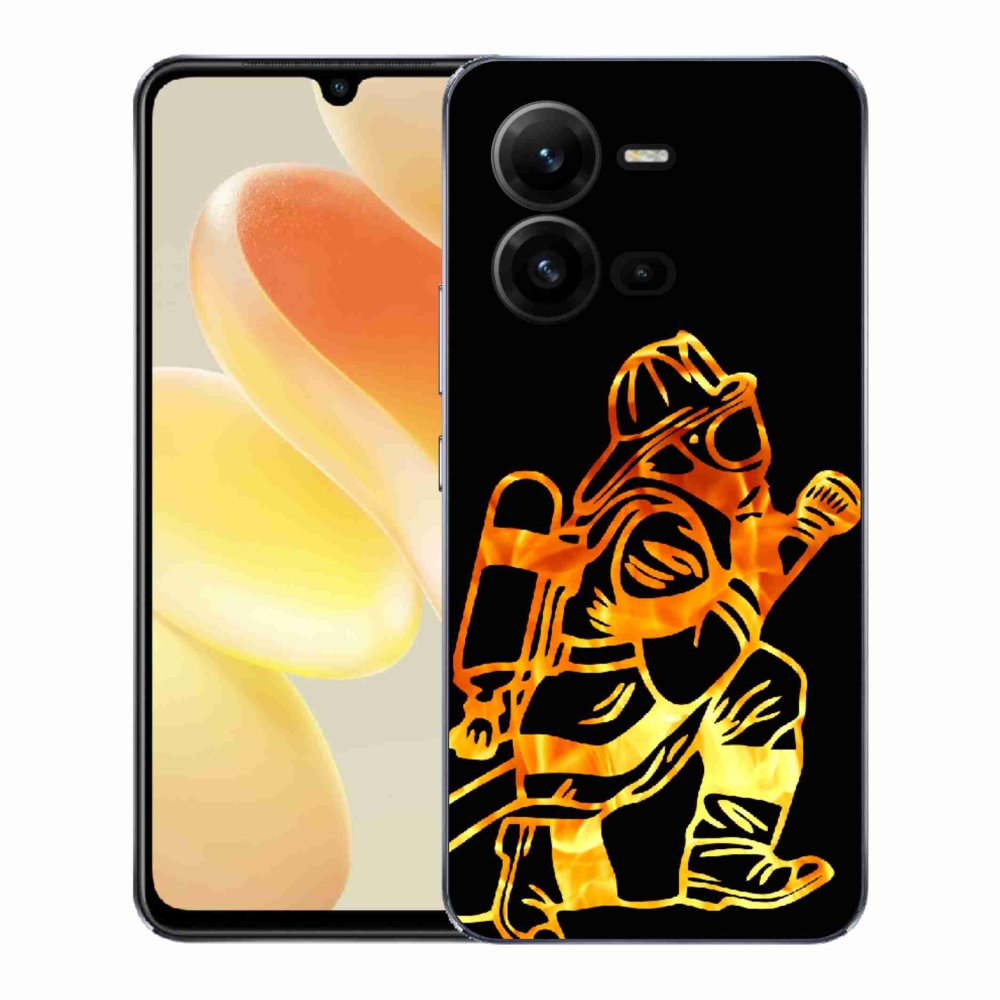 Gelový kryt mmCase na Vivo X80 Lite - hasič 1