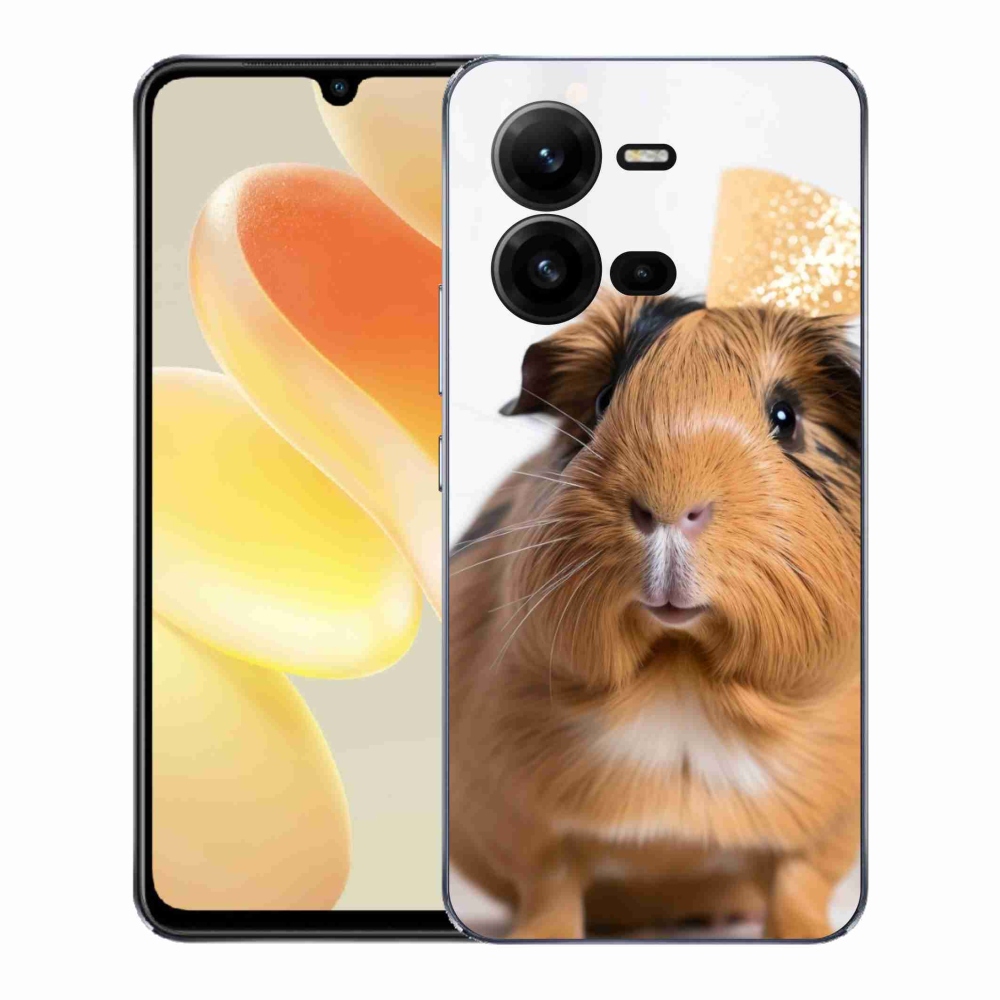 Gelový kryt mmCase na Vivo X80 Lite - hnědé morče