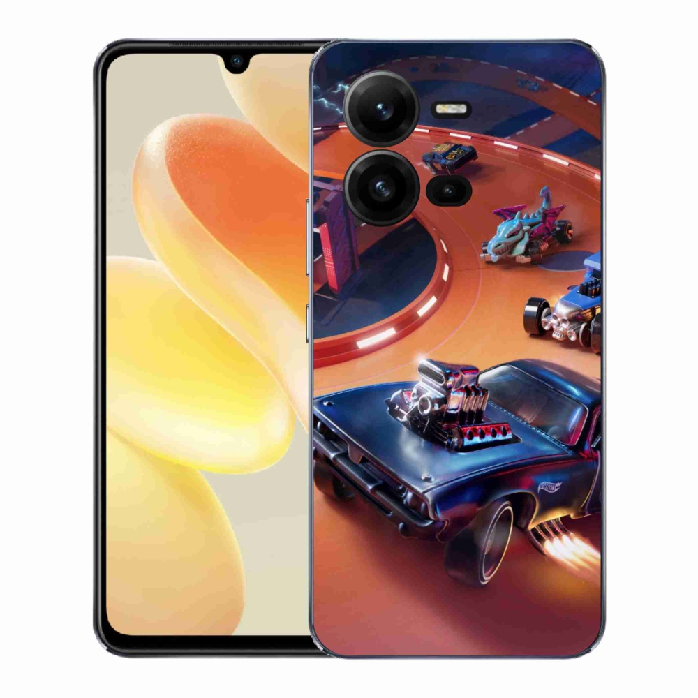 Gelový kryt mmCase na Vivo X80 Lite - hot wheels