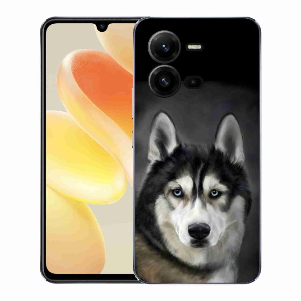 Gelový kryt mmCase na Vivo X80 Lite - husky