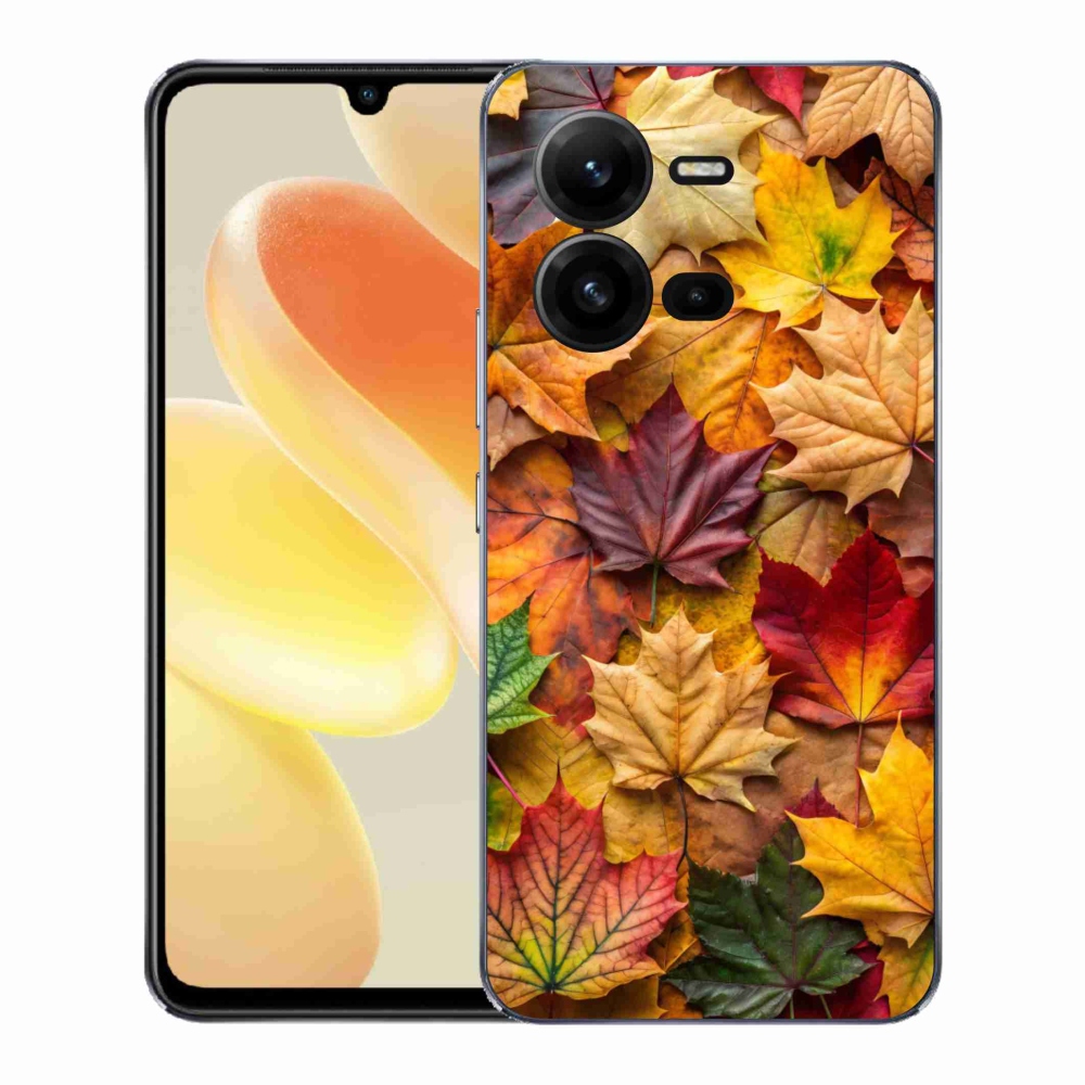 Gelový kryt mmCase na Vivo X80 Lite - javorové listy 2