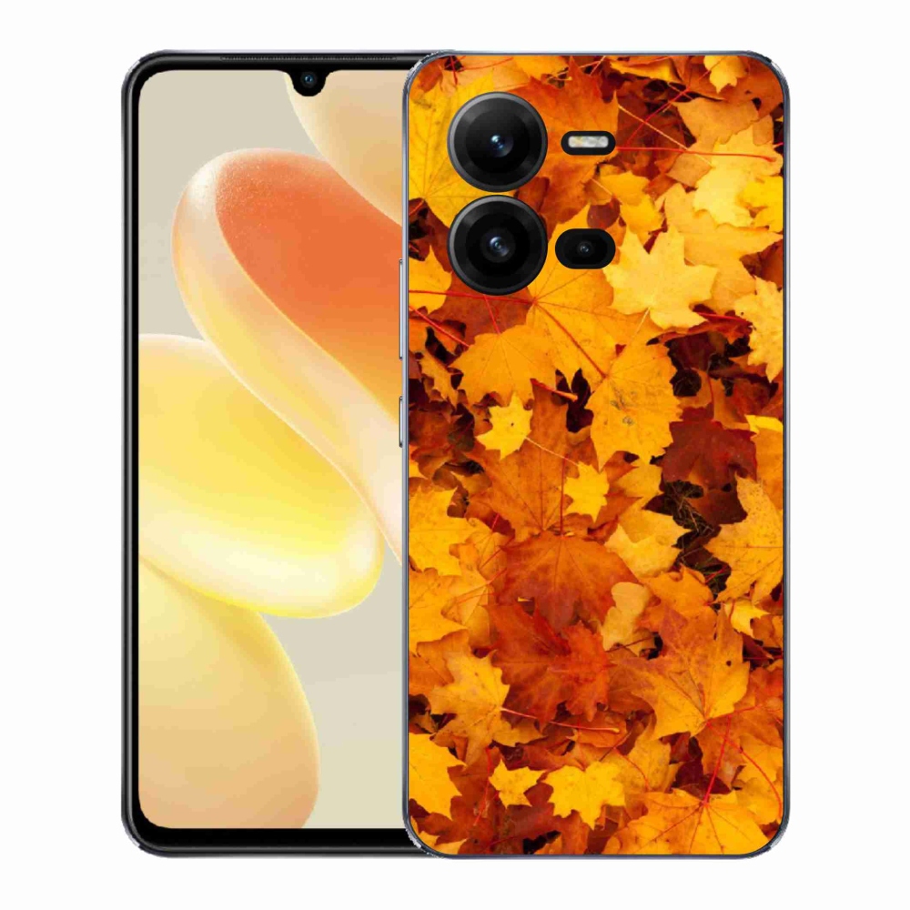 Gelový kryt mmCase na Vivo X80 Lite - javorové listy