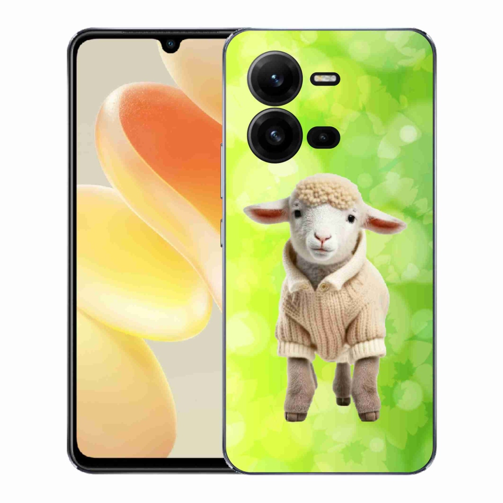 Gelový kryt mmCase na Vivo X80 Lite - jehně ve svetru