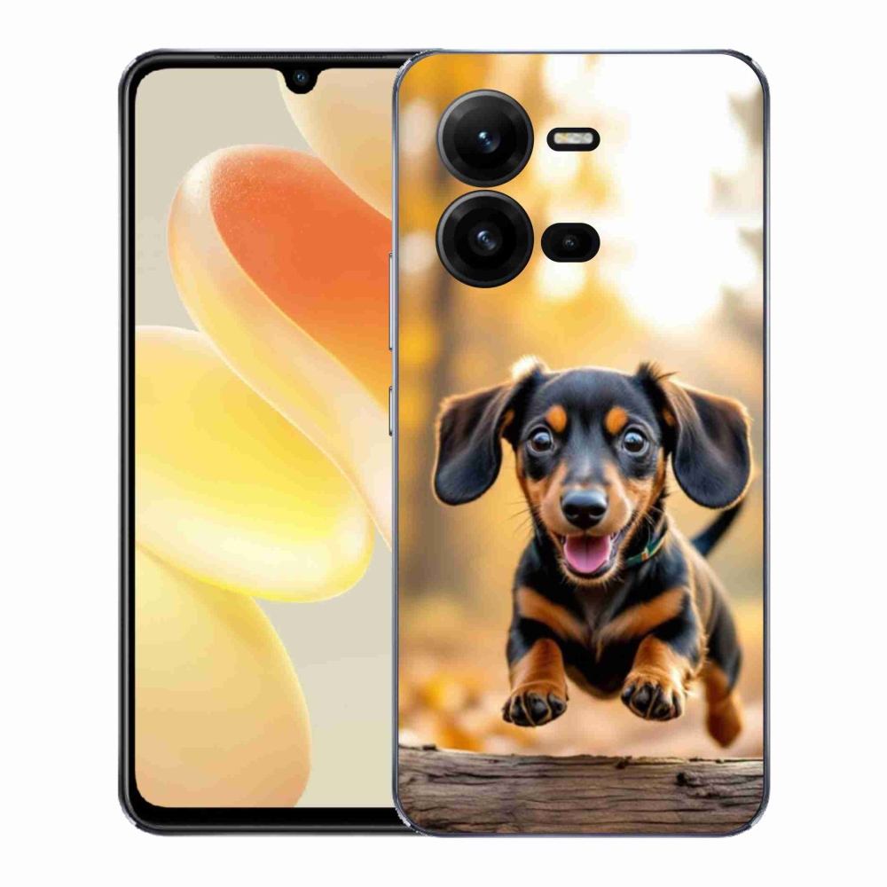 Gelový kryt mmCase na Vivo X80 Lite - jezevčík 2