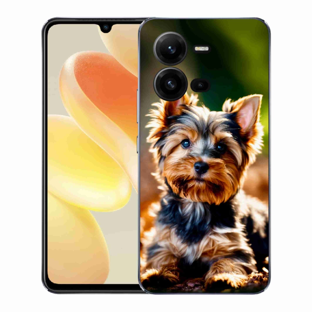 Gelový kryt mmCase na Vivo X80 Lite - jorkšír 10