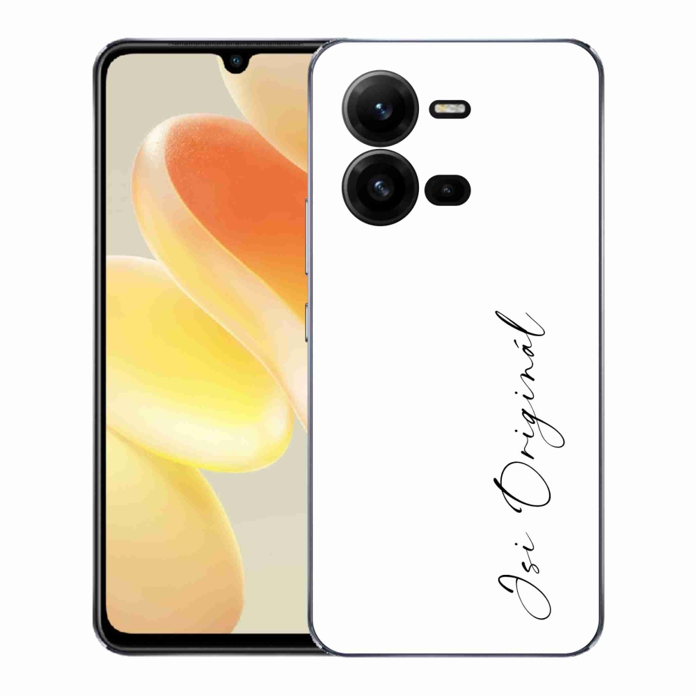 Gelový kryt mmCase na Vivo X80 Lite - jsi originál bílé pozadí