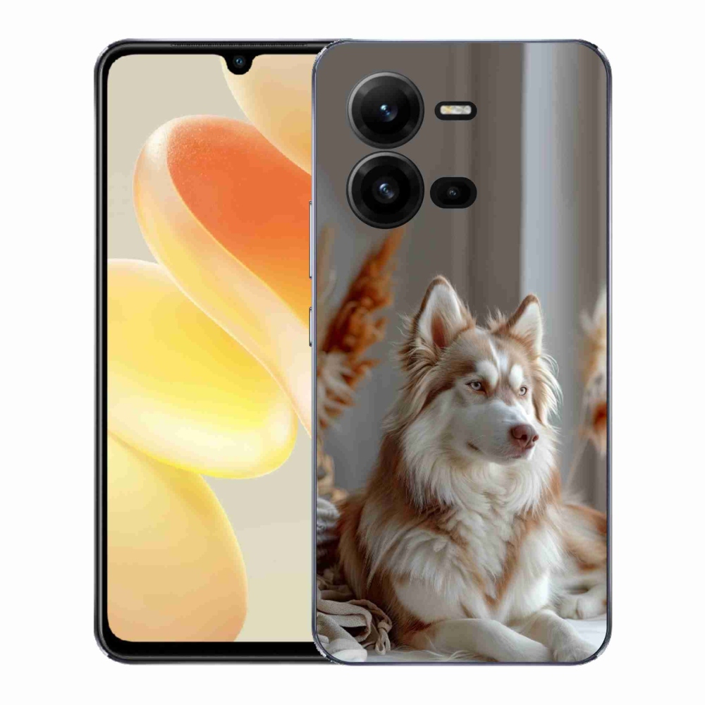 Gelový kryt mmCase na Vivo X80 Lite - klidný sibiřský husky