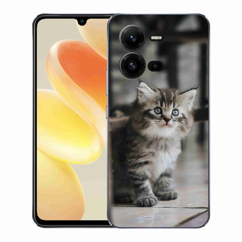 Gelový kryt mmCase na Vivo X80 Lite - koťátko