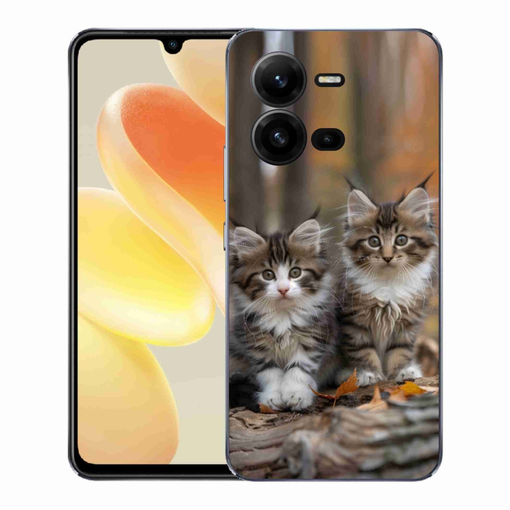 Gelový kryt mmCase na Vivo X80 Lite - kočičí duo 3