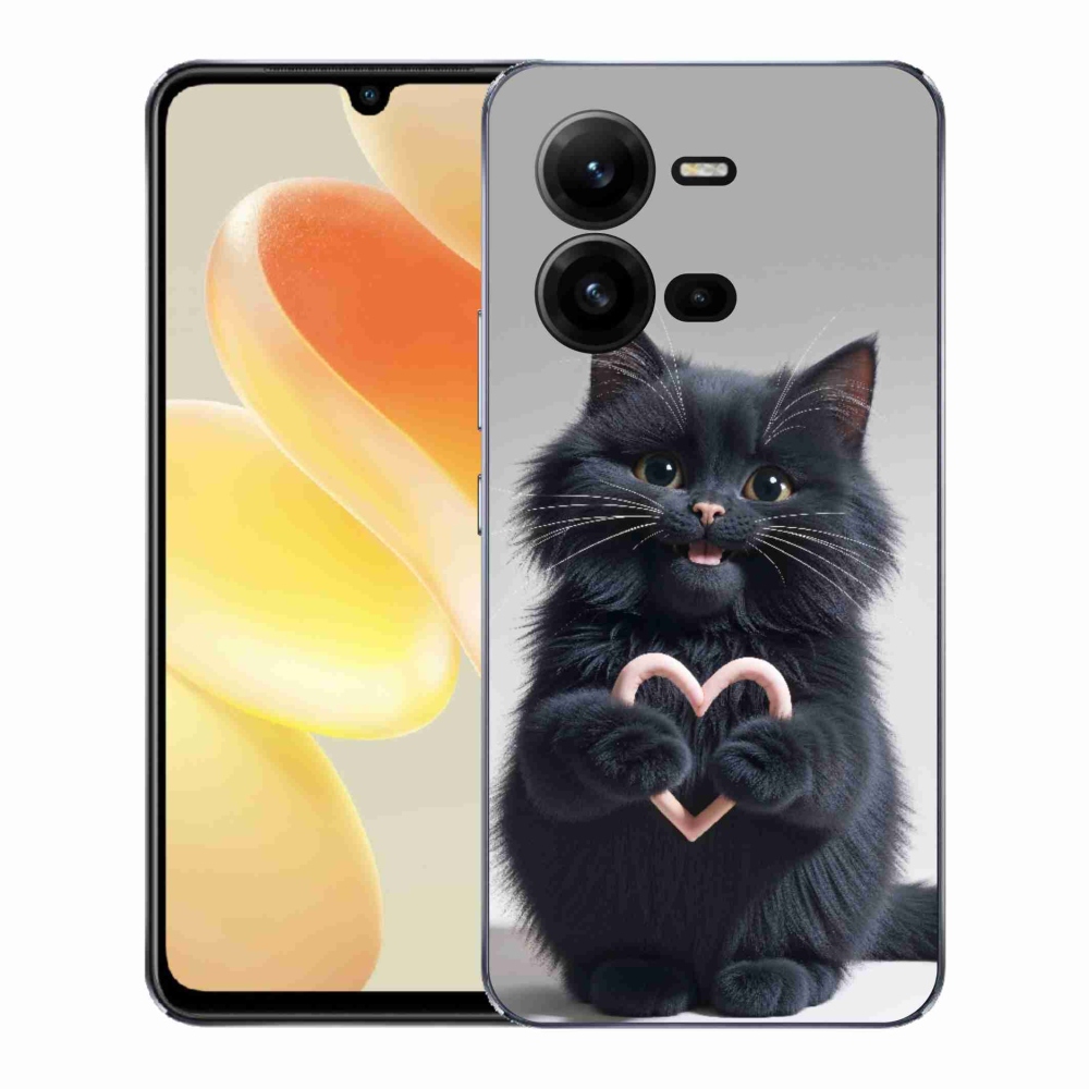 Gelový kryt mmCase na Vivo X80 Lite - kočičí láska 3