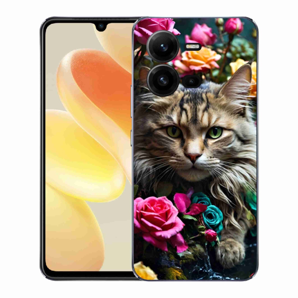 Gelový kryt mmCase na Vivo X80 Lite - kočíčí pohled 2