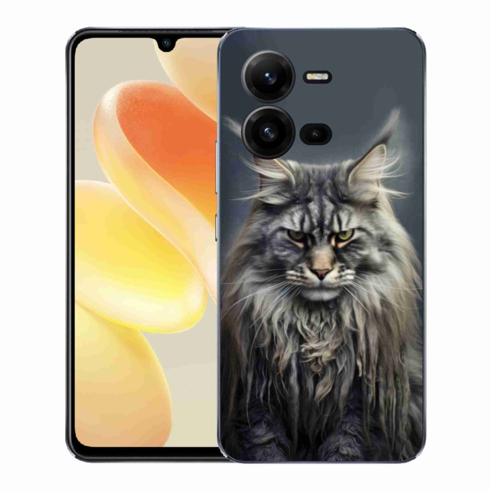 Gelový kryt mmCase na Vivo X80 Lite - kočíčí pohled 4