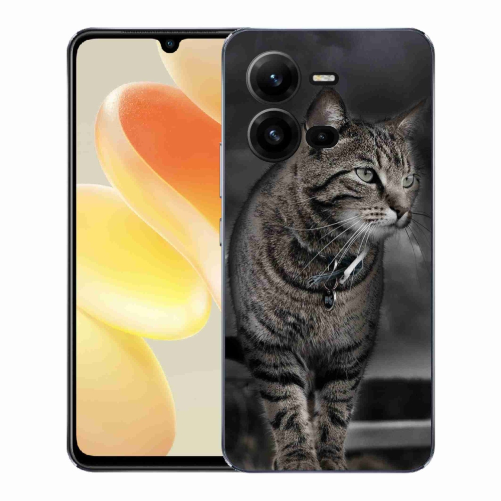 Gelový kryt mmCase na Vivo X80 Lite - kočka