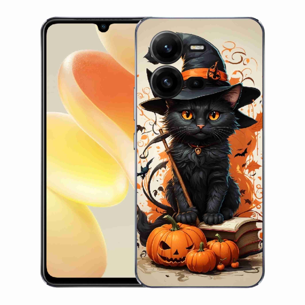 Gelový kryt mmCase na Vivo X80 Lite - kocour čaroděj
