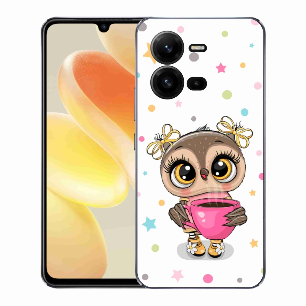 Gelový kryt mmCase na Vivo X80 Lite - kreslená sovička