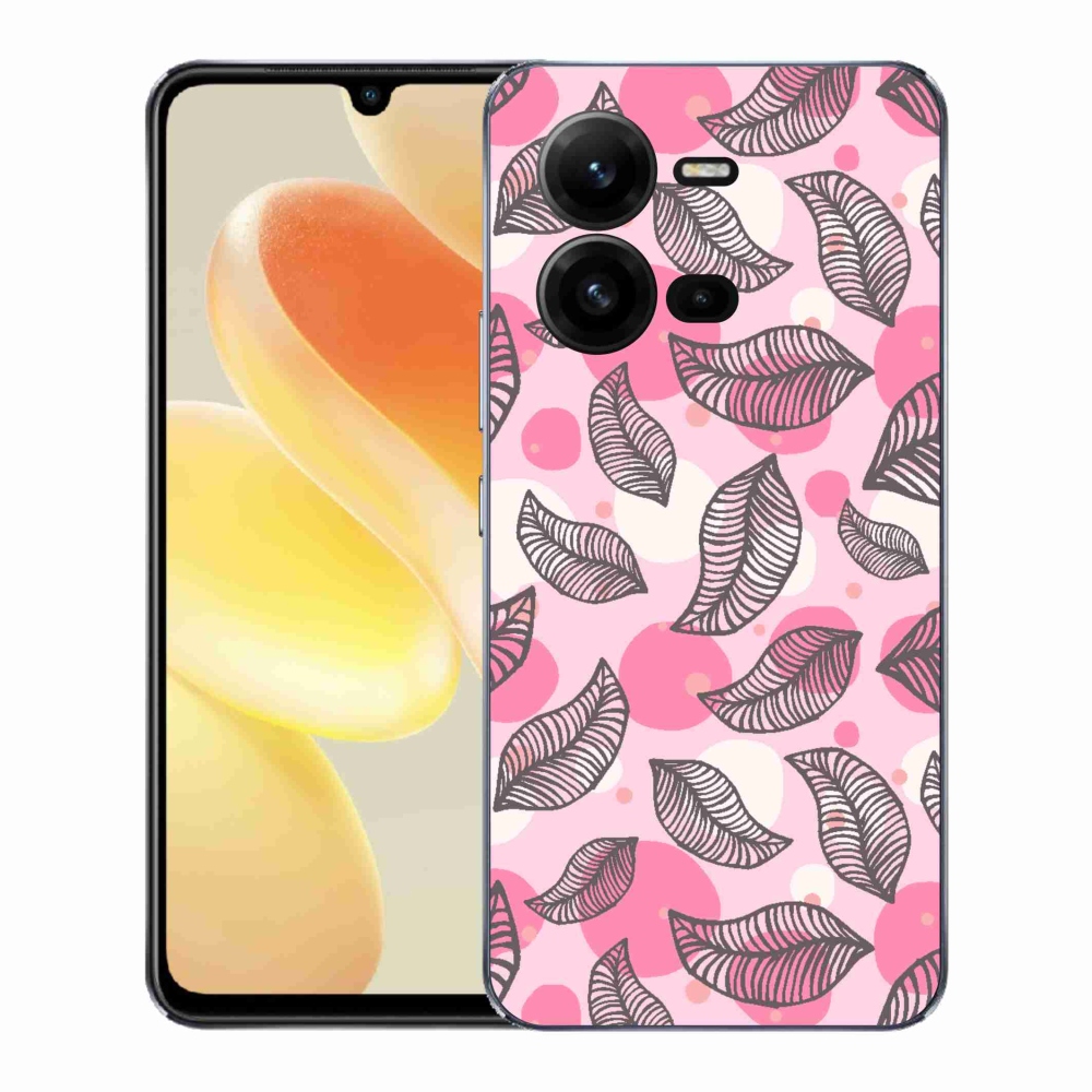 Gelový kryt mmCase na Vivo X80 Lite - kreslené padající listy