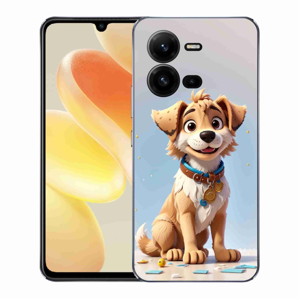 Gelový kryt mmCase na Vivo X80 Lite - kreslené štěně