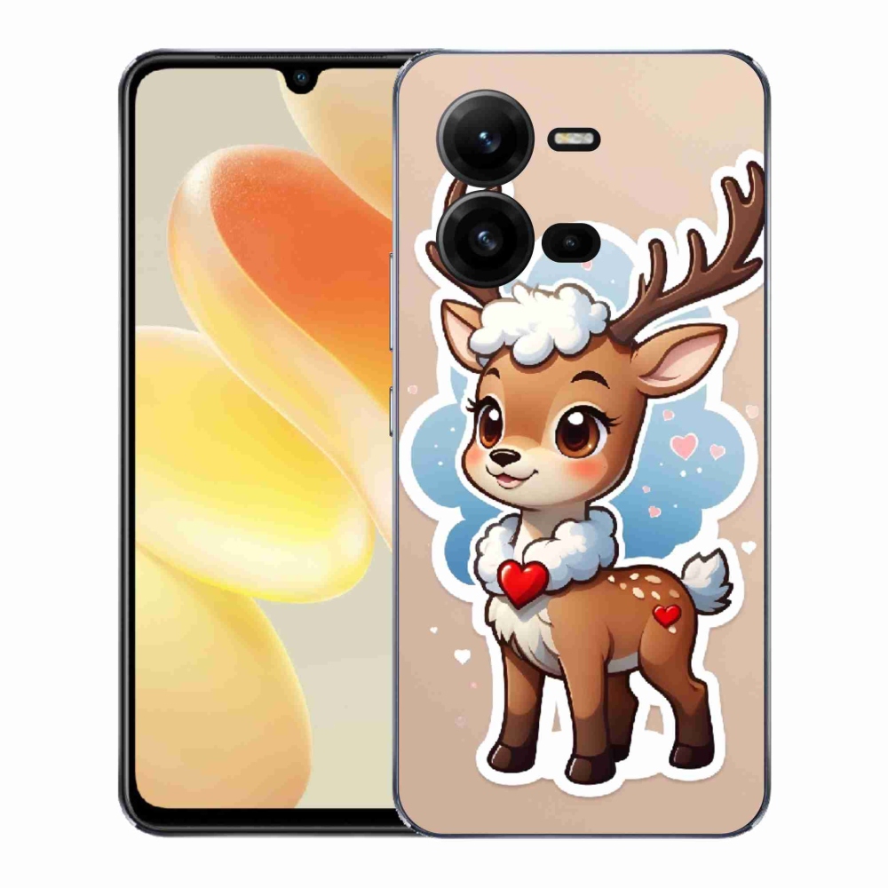 Gelový kryt mmCase na Vivo X80 Lite - kreslený sob