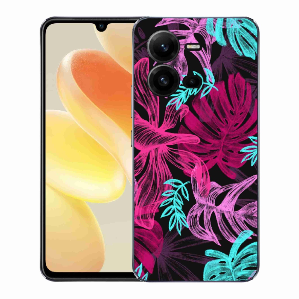 Gelový kryt mmCase na Vivo X80 Lite - květiny 1