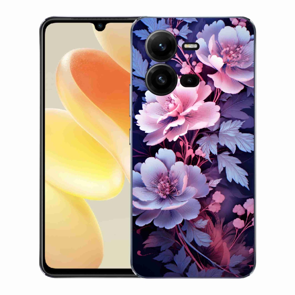 Gelový kryt mmCase na Vivo X80 Lite - květiny 11