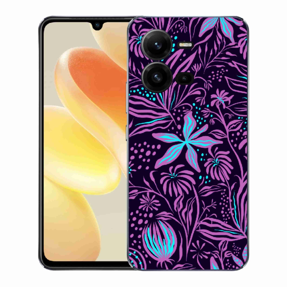 Gelový kryt mmCase na Vivo X80 Lite - květiny 2