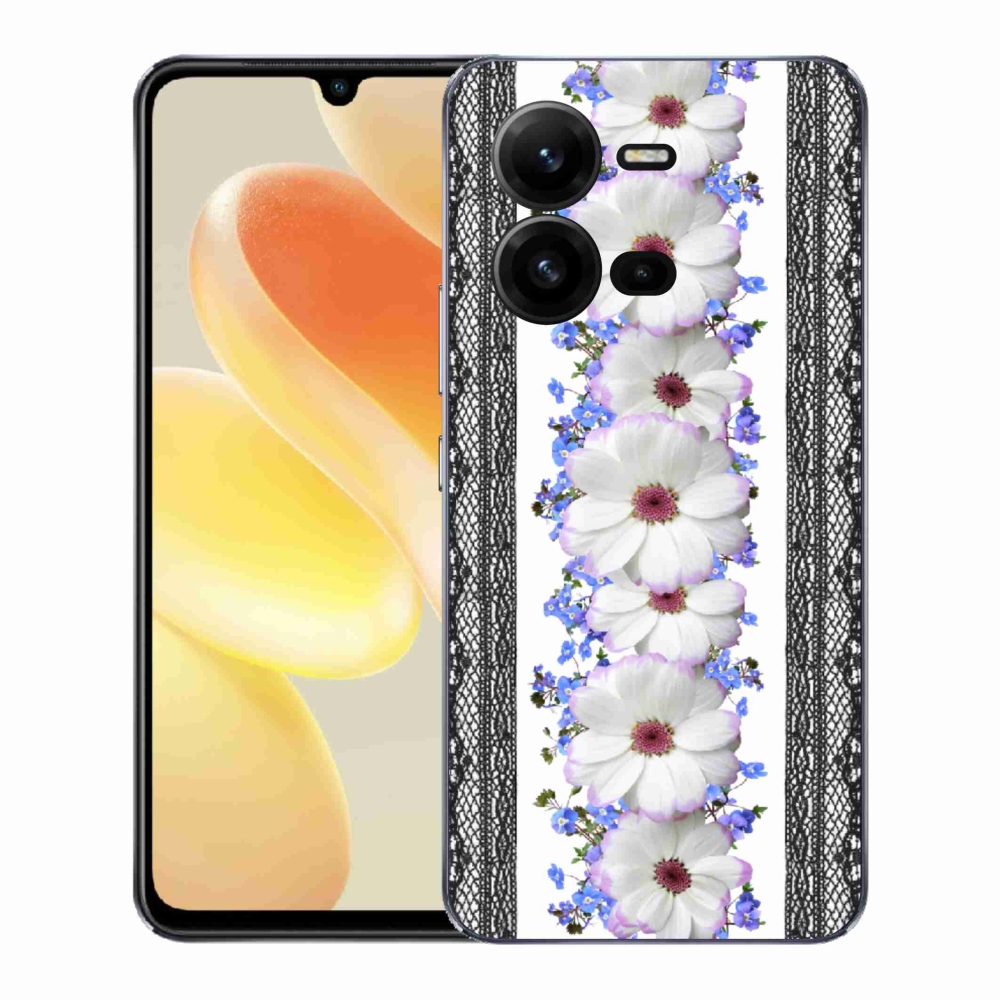 Gelový kryt mmCase na Vivo X80 Lite - květiny 8