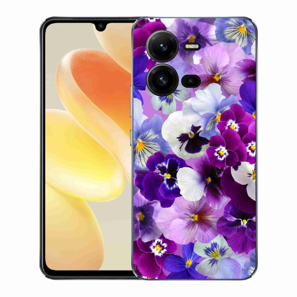 Gelový kryt mmCase na Vivo X80 Lite - květiny 9