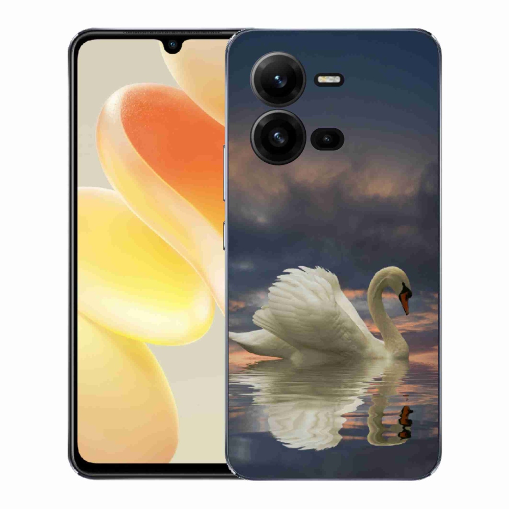 Gelový kryt mmCase na Vivo X80 Lite - labuť