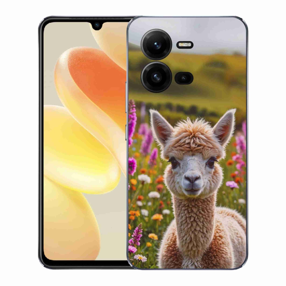 Gelový kryt mmCase na Vivo X80 Lite - lama na louce