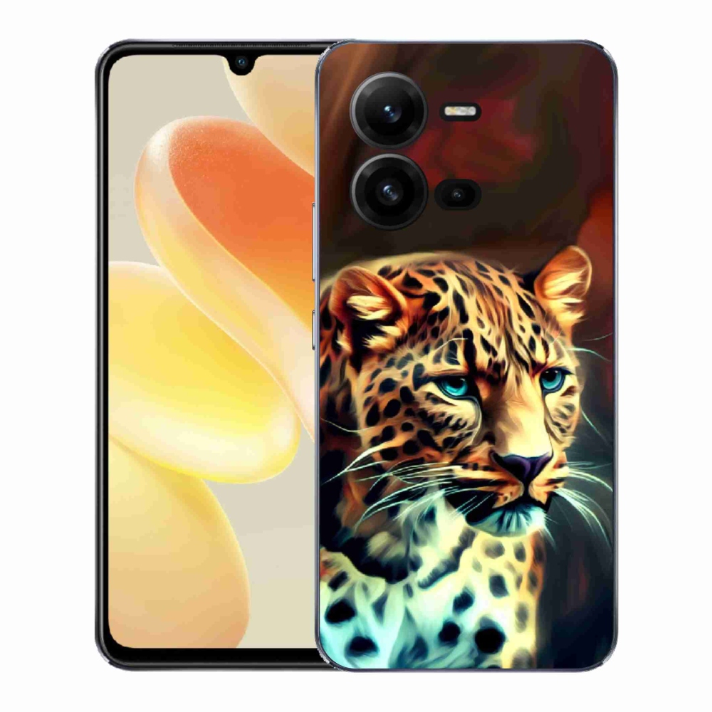 Gelový kryt mmCase na Vivo X80 Lite - leopard