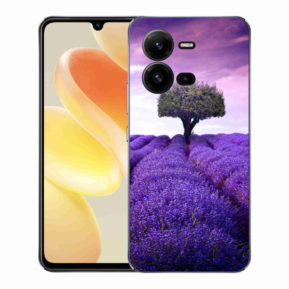 Gelový kryt mmCase na Vivo X80 Lite - levandulová louka