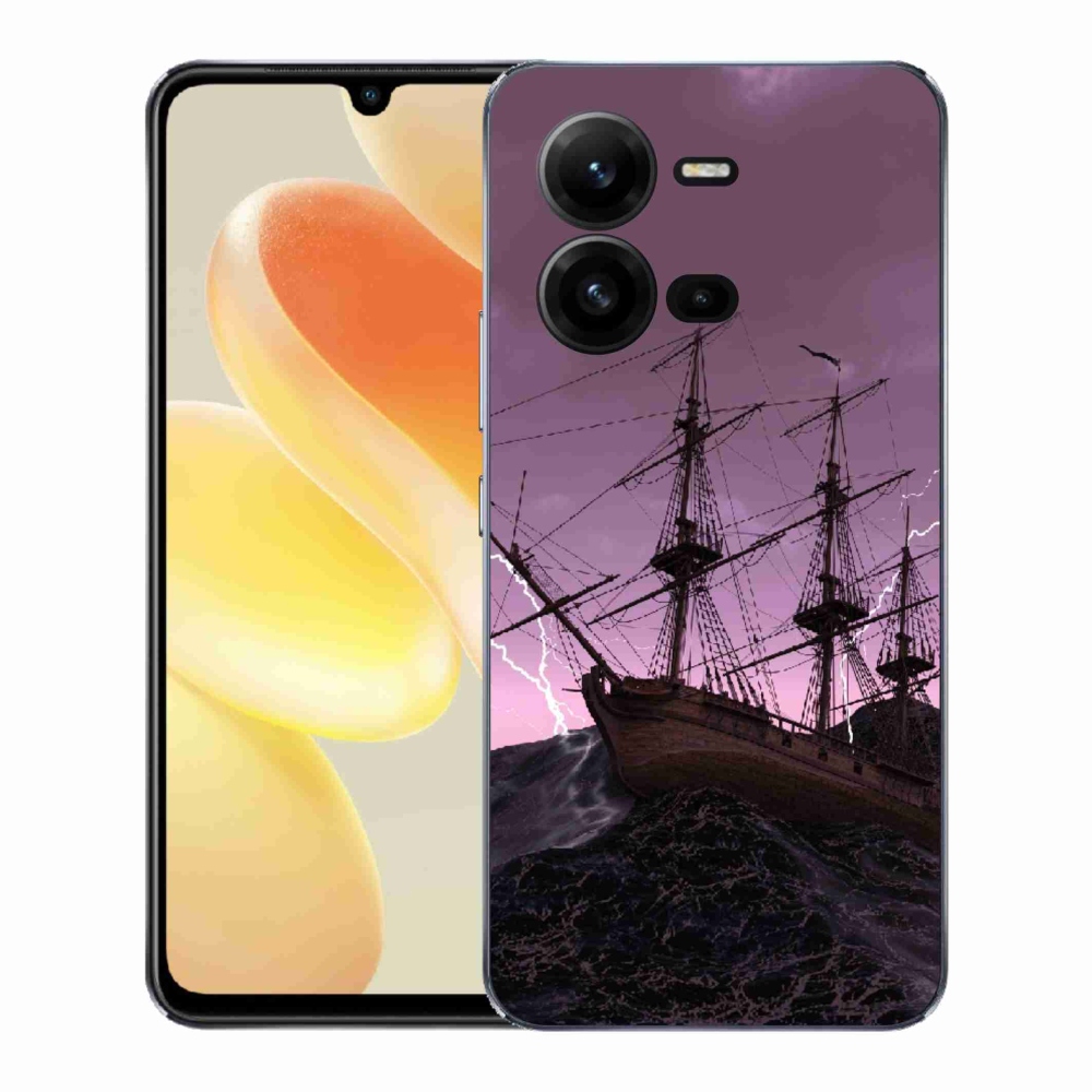 Gelový kryt mmCase na Vivo X80 Lite - loď v bouři