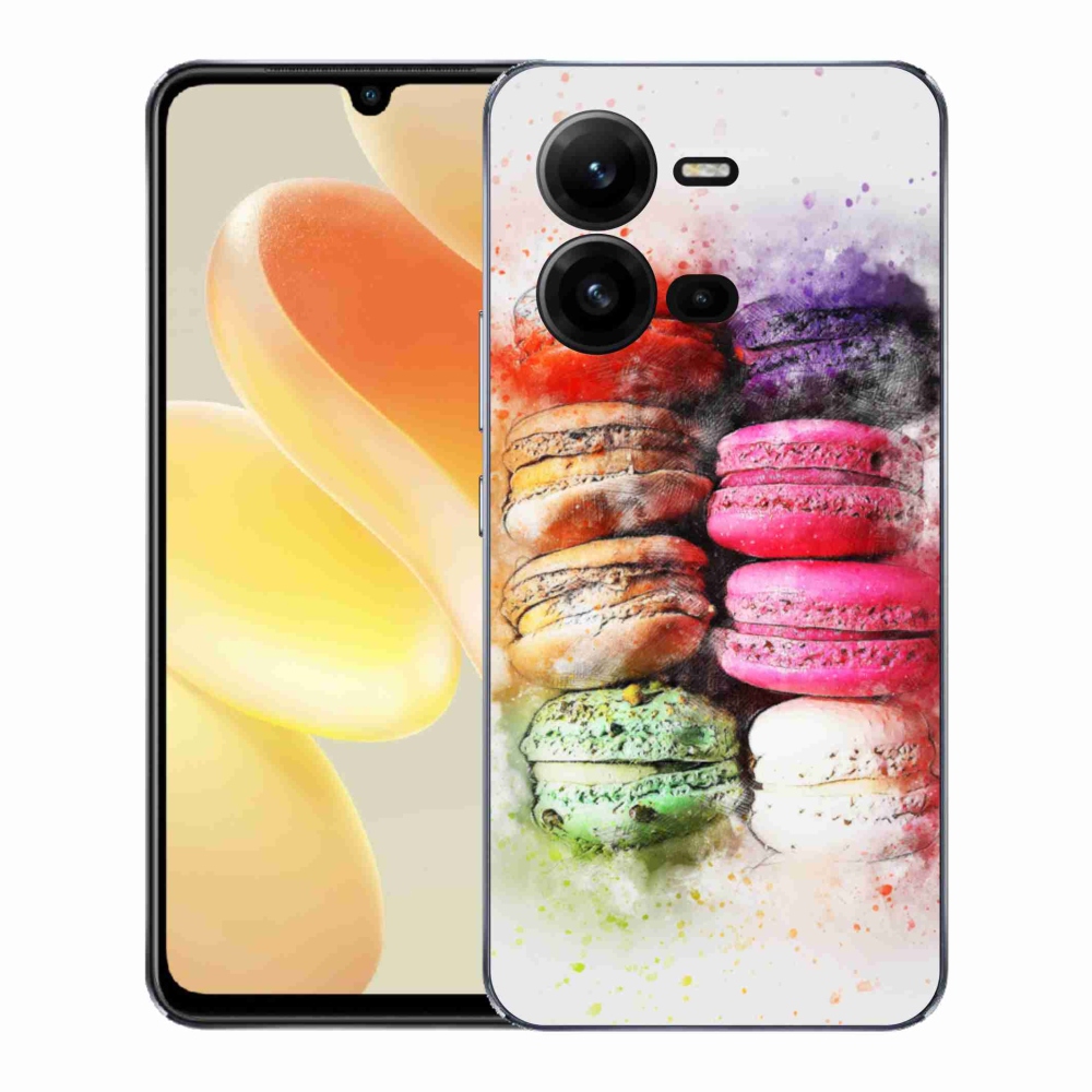 Gelový kryt mmCase na Vivo X80 Lite - makrónky