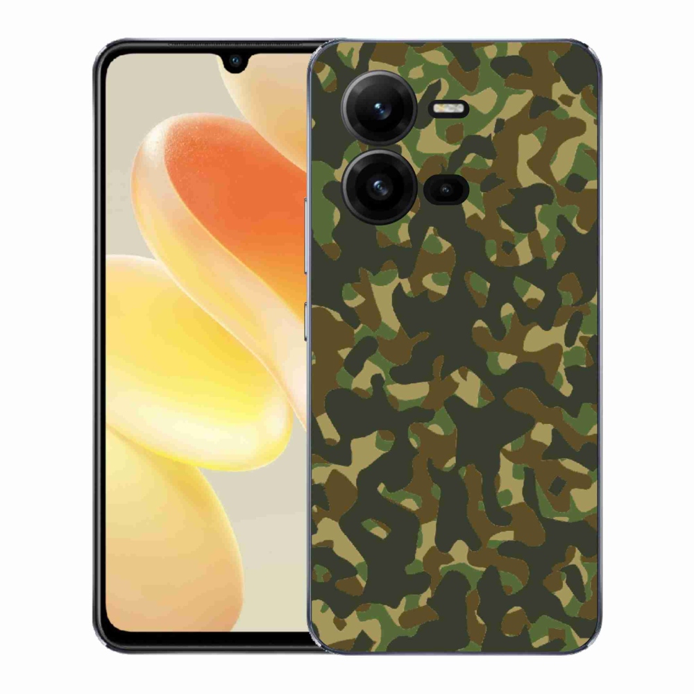 Gelový kryt mmCase na Vivo X80 Lite - maskáčový vzor 1