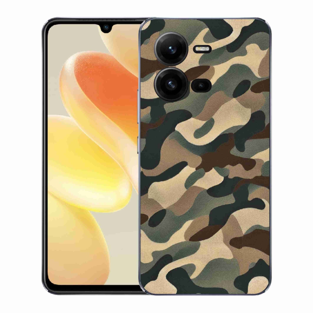 Gelový kryt mmCase na Vivo X80 Lite - maskáčový vzor 11