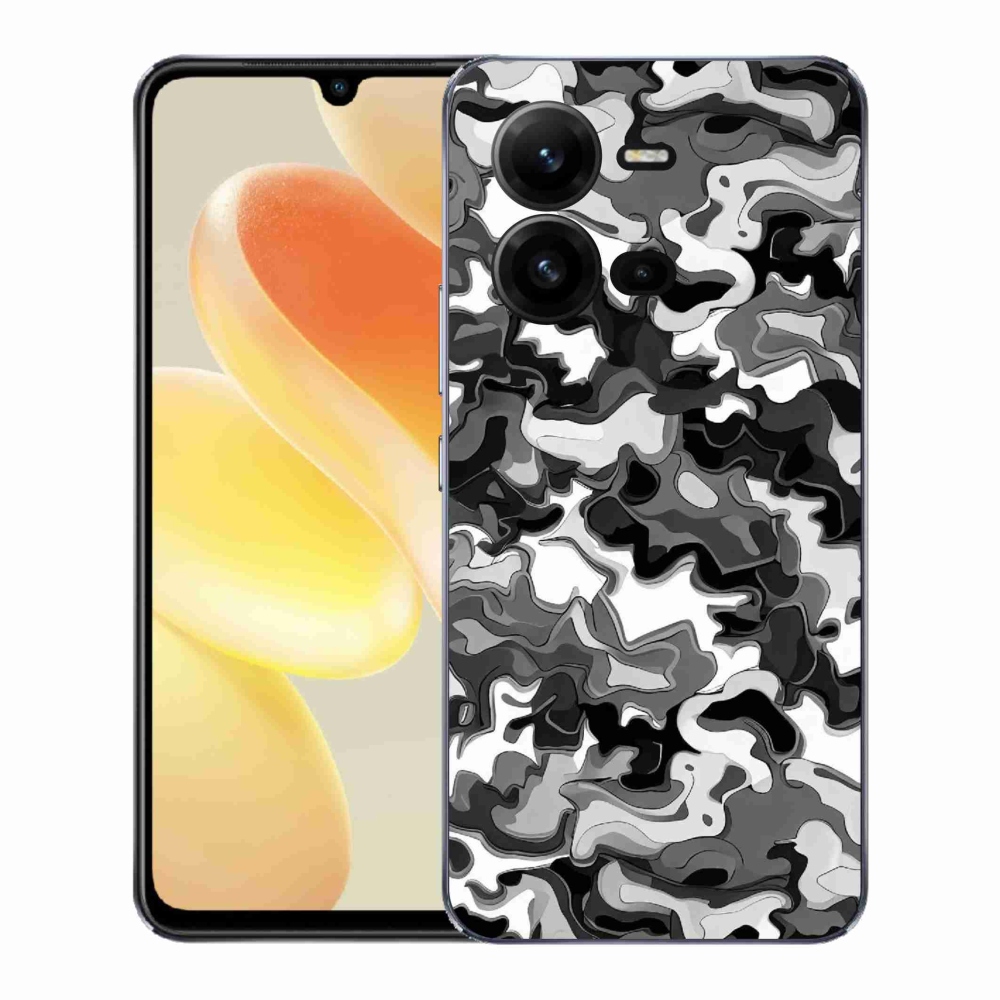 Gelový kryt mmCase na Vivo X80 Lite - maskáčový vzor 3